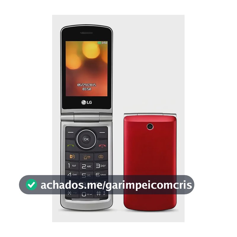 LG G360 Celular P/ Idoso Zona Rural Radio Telefone Dois Chip Cor Vermelho