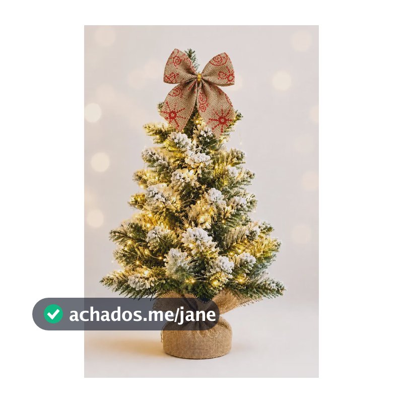 Árvore De Natal De Mesa Luxo Decorada Cheia Pinheiro Premium Tradicional Nevado Enfeitado Enfeite Decoração Natalina