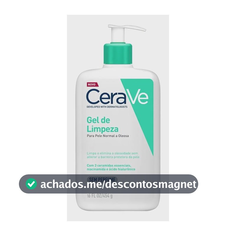 Gel De Limpeza Facial Para Pele Normal A Oleosa 454g Cerave