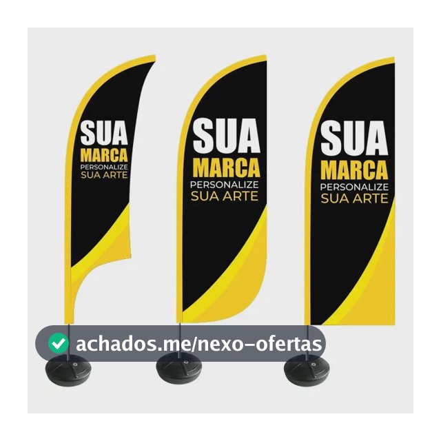 Wind Banner Personalizado Kit Completo Do Seu Jeito 2,8m