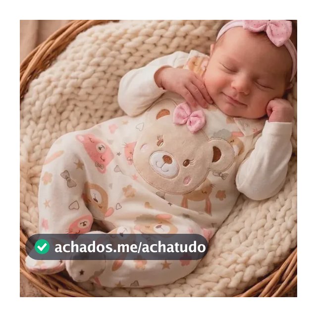 Macacão Jardineira Body Manga Longa Bebê Menina Ursinha Lola