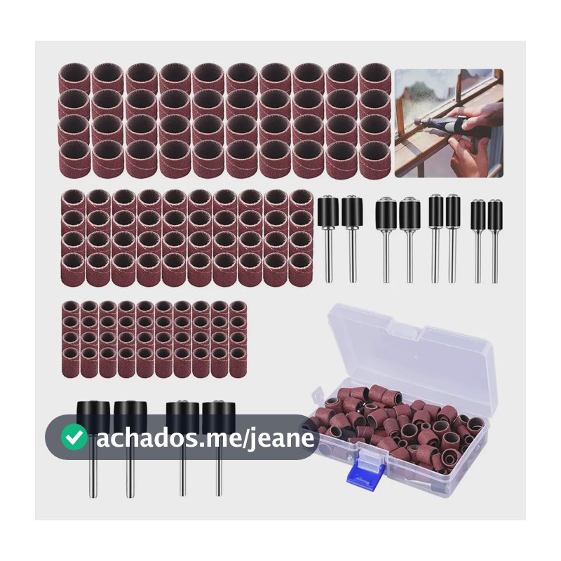 Jogo De Tubos Lixa P/ Micro Retifica  14 12 3/8 - 132 Pc