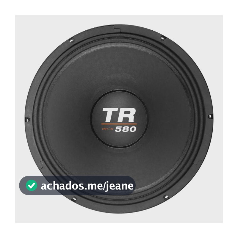 Alto Falante Triton Tr580 8 Ohms 12 Polegadas 580w Rms Preto