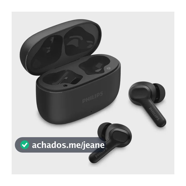 Fone de ouvido Tws Philips Tat1109bk/00 preto Ipx4