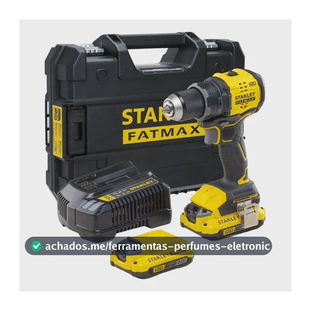 Parafusadeira E Furadeira 20v Stanley Sbd716d2t 2 Baterias