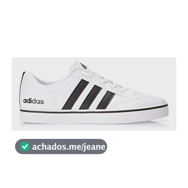 Tênis Masculino Vs Pace 2.0 adidas Ftwwht/cblack/ftwwht Liso 40 Br