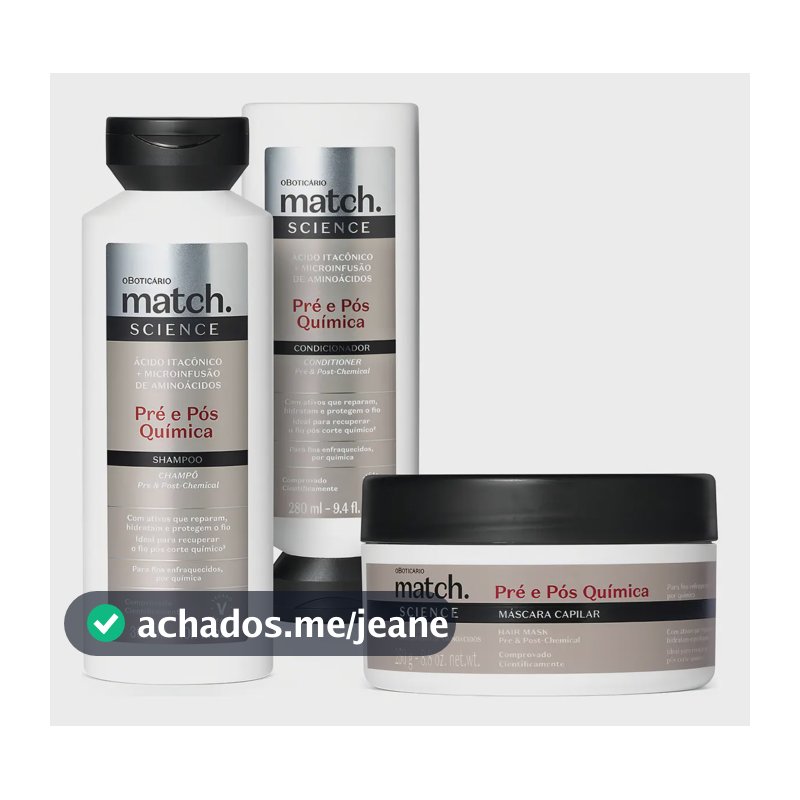 Combo Match Science Pré E Pós-química