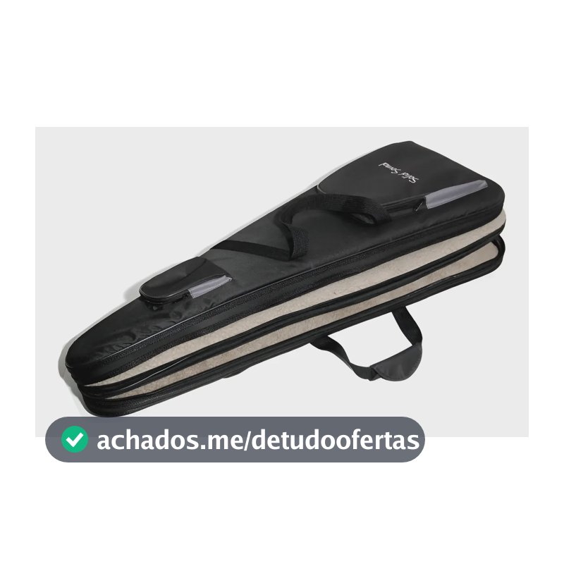 Hard Bag Baixo Duplo - Case Contrabaixo Solid Sound Preto