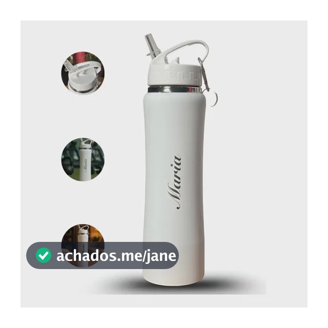 Garrafa Térmica Personalizada Com Nome 750ml Academia Esport