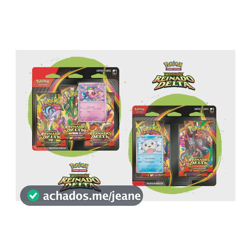 Pokémon Tcg: Kit Blisters Reinado Delta (triplo + Quádruplo) Português