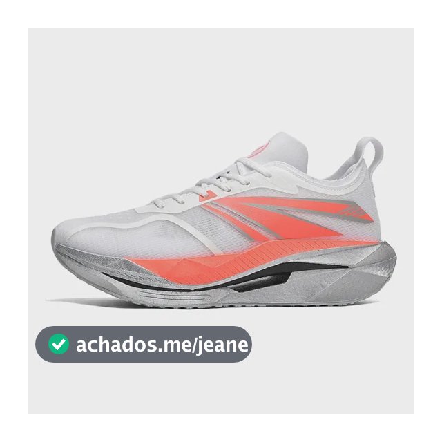 Tênis De Corrida Branco-laranja Respiráveis Mesh Hollow
