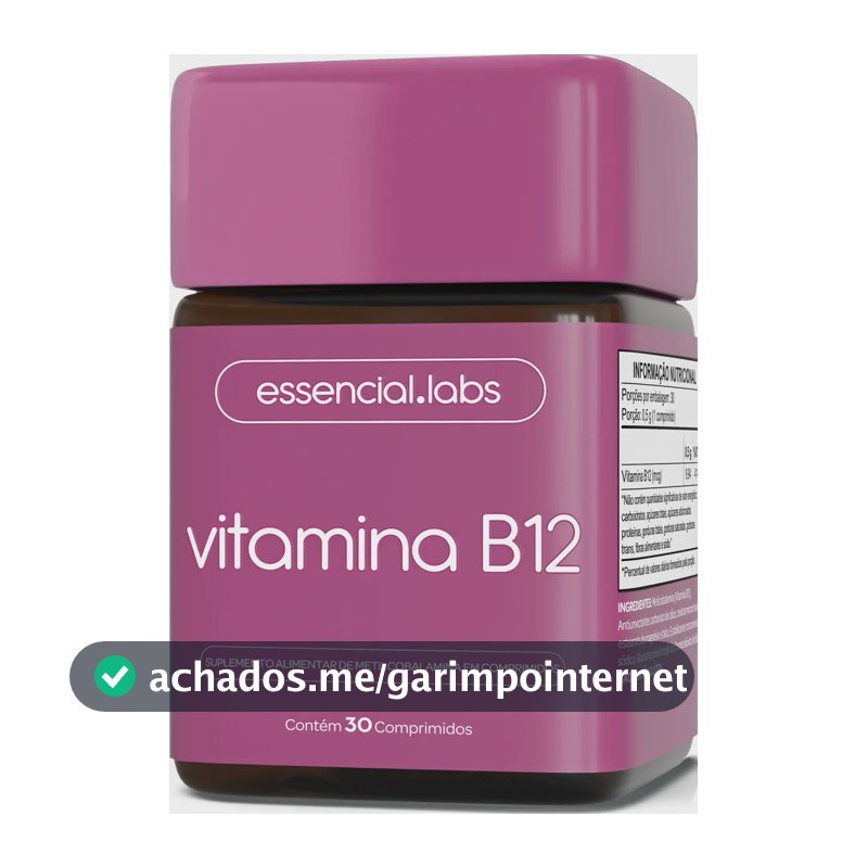 VITAMINA B12 METILCOBALAMINA - Fórmula com Máxima Pureza e Absorção - 30 Doses