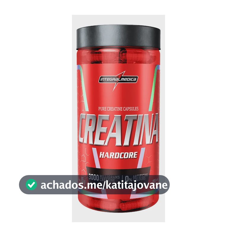 Creatina Integralmédica Hardcore em cápsula Sem sabor x 105g de 120 un