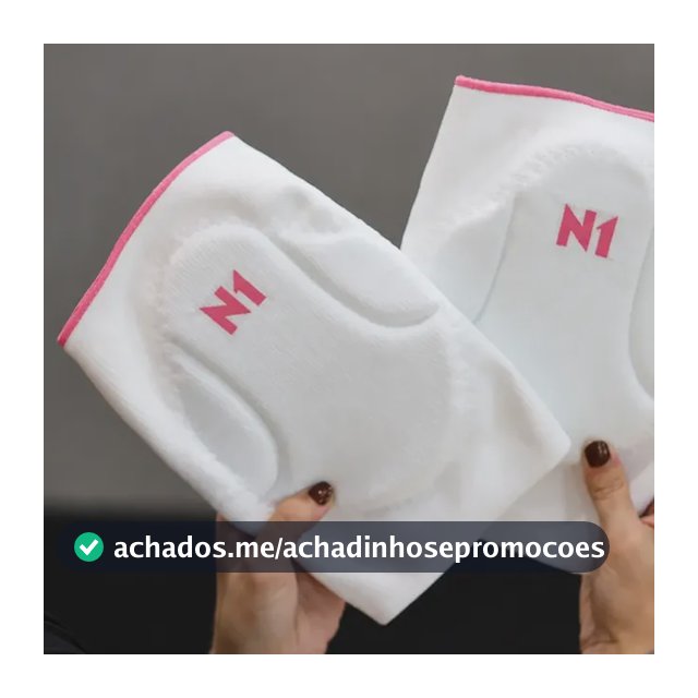 Joelheira Vôlei Futsal Feminina N1 Sport Slide Profissional Branco M