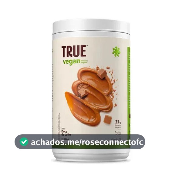 True Whey Vegan 837g - Proteína Vegetal - True Source - Sabor Doce De Leite