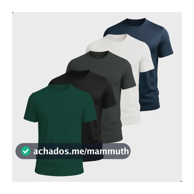 Kit 5 Camisetas Básica Masculina Dry Fit Esporte Treino Lisa