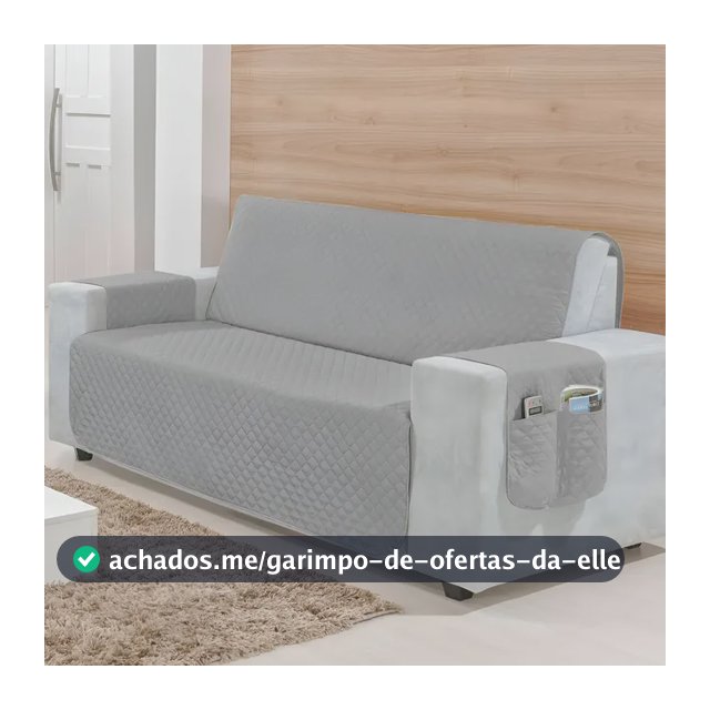 Protetor De Sofá 3 Lugares Matelado Simples Decorativo Pets