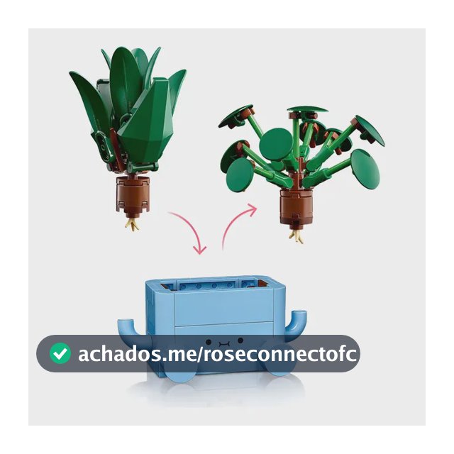 Decoração LEGO® Botanicals Happy Plants 10349 217 Dracena e Pilea