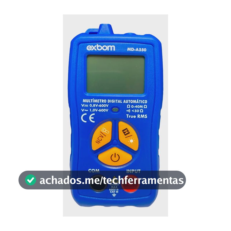 Multímetro Digital Automático MD-A550 Exbom