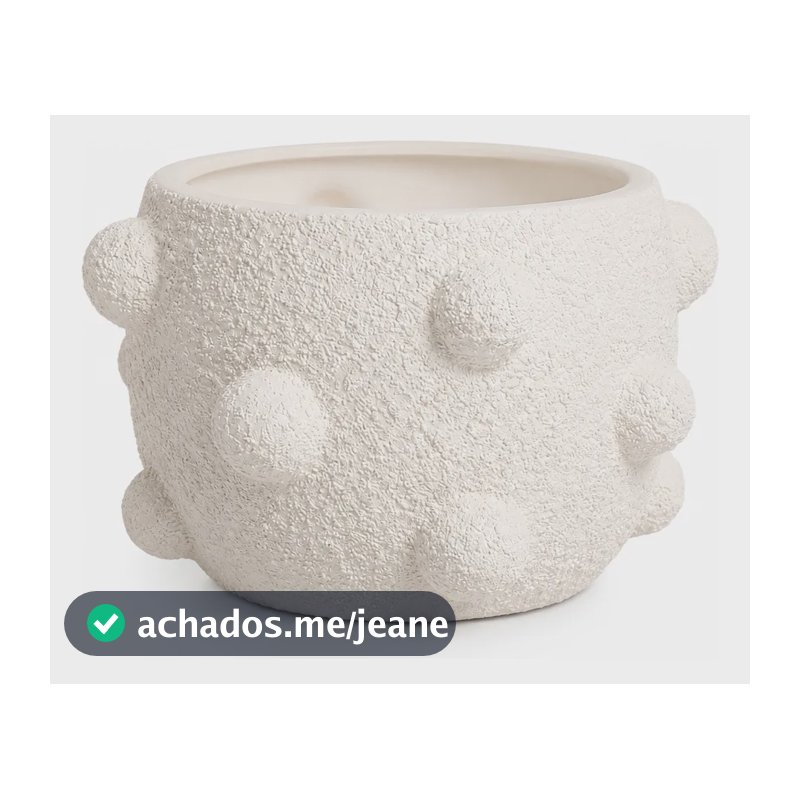 Vaso Decorativo Moderno Para Ambientes Elegantes Branco Texturizado