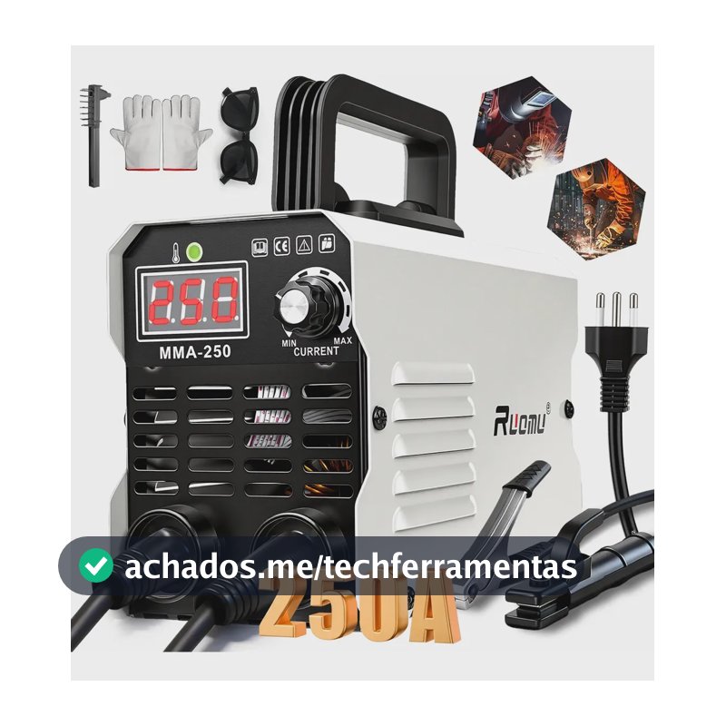 Máquina De Solda Inversora MMA 250A Sem Gás