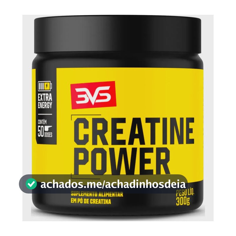 Creatina Monohidratada Power Extra Energy - 300g - 3VS Nutrition