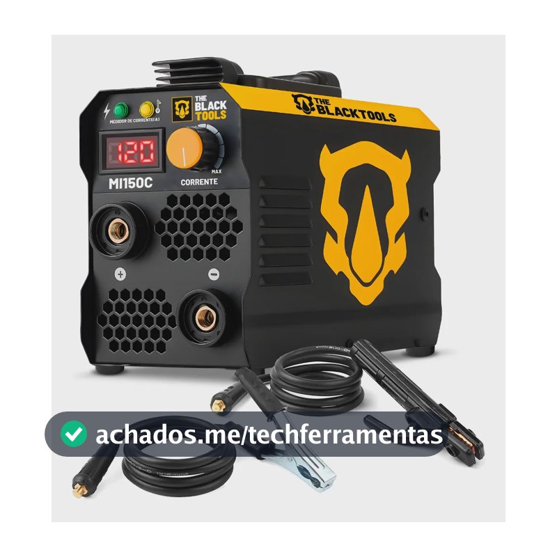 Máquina Inversora Solda 120a Profissional Elétrica Portátil Mma Eletrodo MI150C 120A - The Black Tools