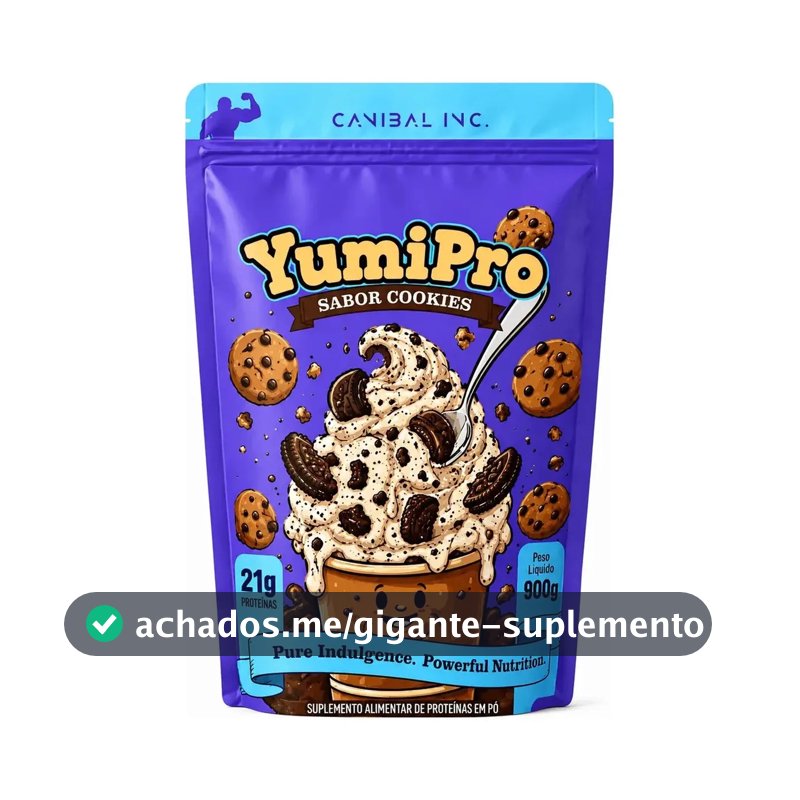 Yumi Pro 900g Canibal Whey Protein Concentrado 21g Protein Cookies