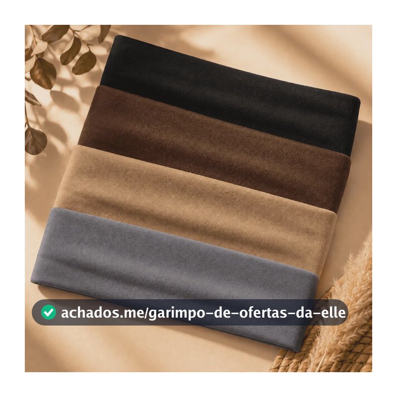 Faixa De Cabelo Kit 4 Faixas Academia Corrida Faixa D Cabelo Multicolorido 23 X 5 Cm Liso Preto Cinza Marrom E Bege