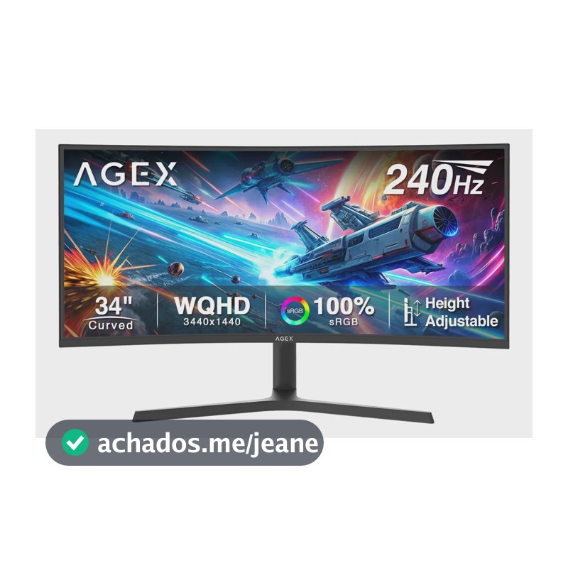 Monitor Gamer Z-edge Ag34p 34 Uwqhd 21:9 240hz Curvo