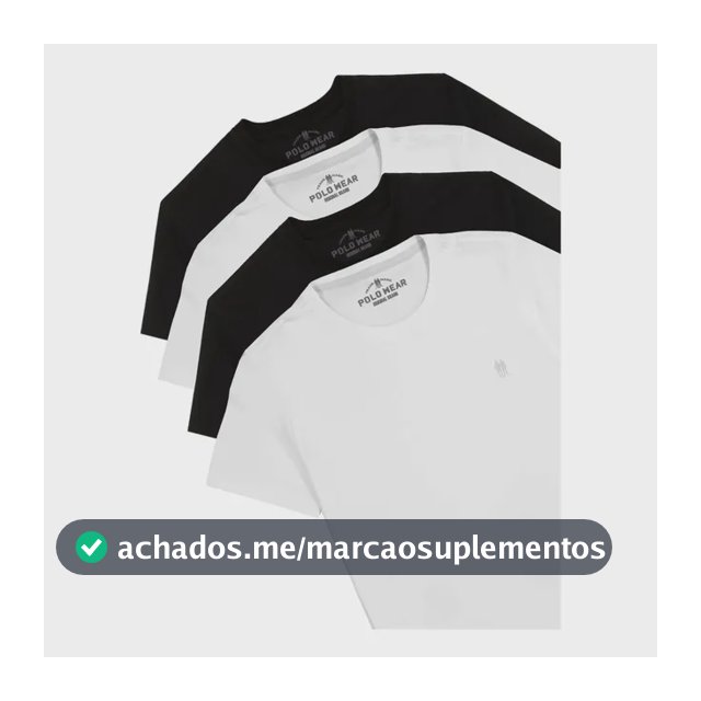 Kit 4 Camisetas Masculinas Polo Wear Sortido Sortido G Liso