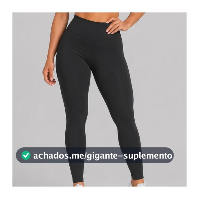 Calça Legging Feminina Cintura Alta Flanelada Treino Fitness