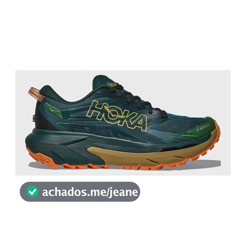 Tênis Hoka Mafate 5 Masculino - Verde Verde 42 Br