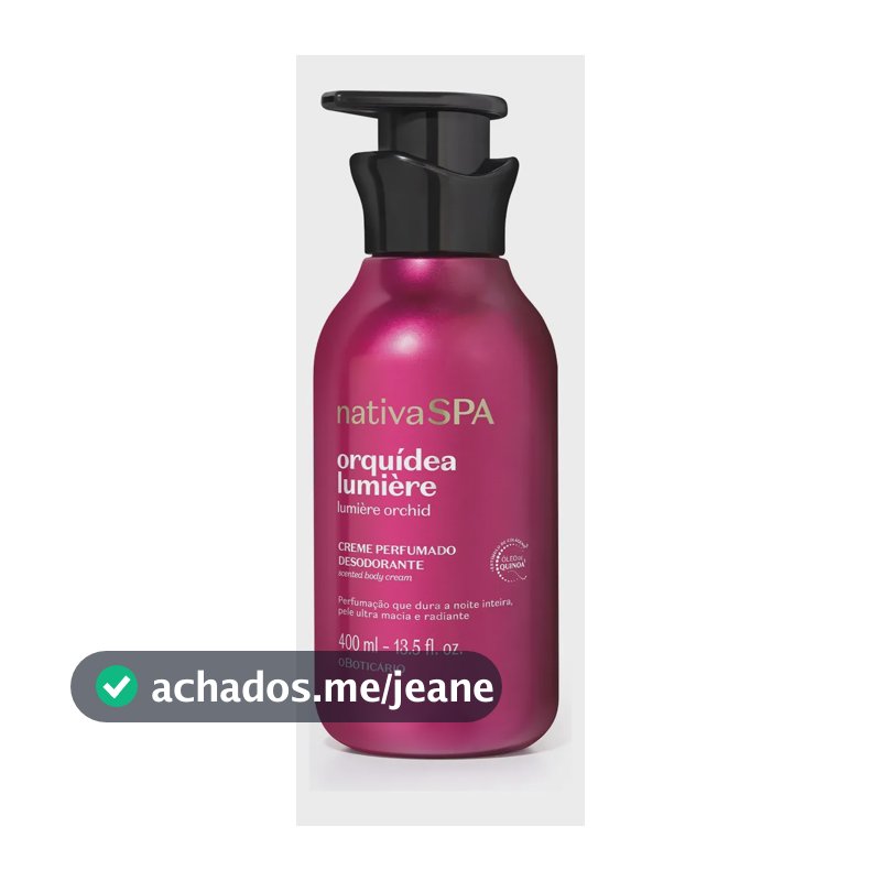 O Boticário Creme Perfumado Desodorante Nativa Spa Orquídea