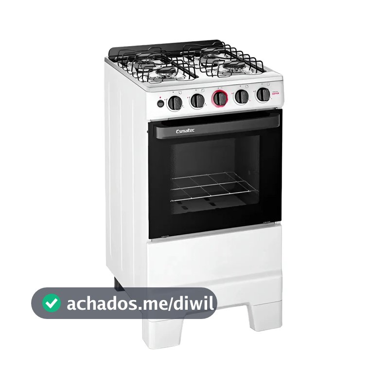 Fogão Esmaltec Ideal Pop 4 Bocas Acendimento Manual Cor Branco