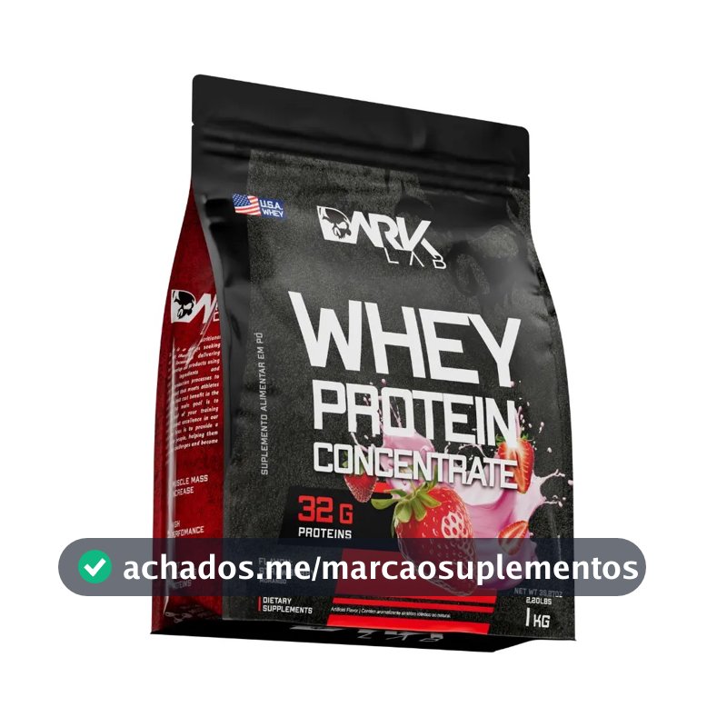 Whey Protein Concentrado 1kg Morango Dark Lab
