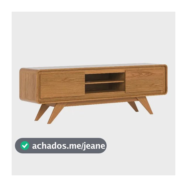 Rack Channel 1,50 De Largura Para Sala Tv Off White E Nature Nature