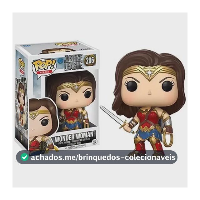 Funko Pop Wonder Woman #206 - Dc Comics