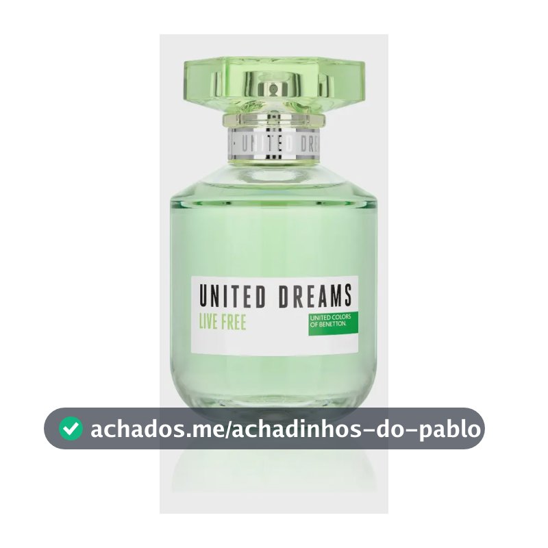 Perfume Benetton United Dreams Live Free Eau de Toilette 80 ml Feminino
