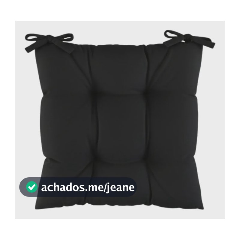 Assento Para Cadeira Futton 40x40 Preto--4f Liso