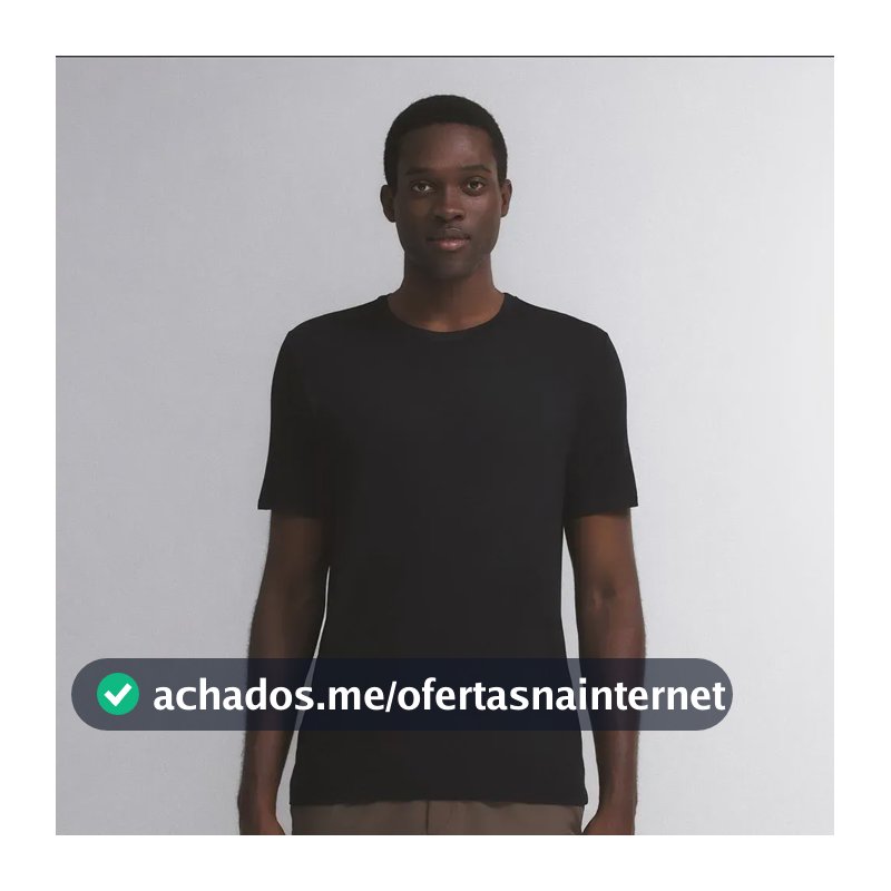 Camiseta Masculina Insider Light Preta G Gola U