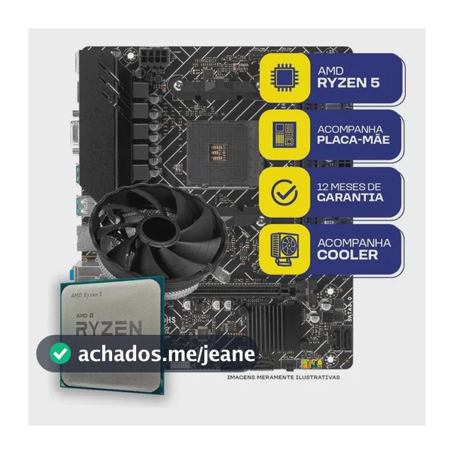 Kit Upgrade Gamer Mcl, Amd Ryzen 5 3400g, A520m
