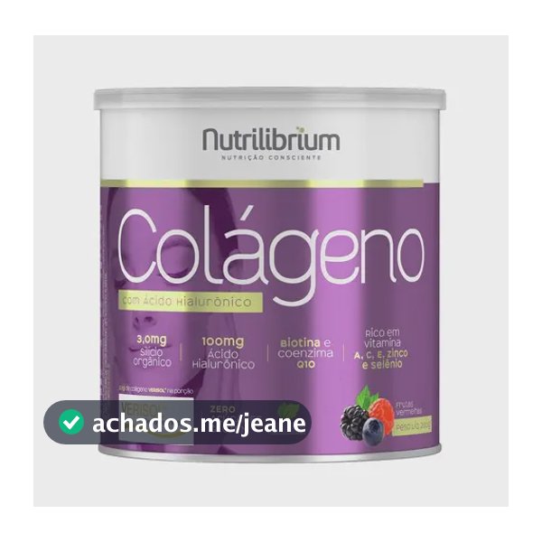 Colágeno Nutrilibrium em pó sabor Frutas vermelhas x 200g