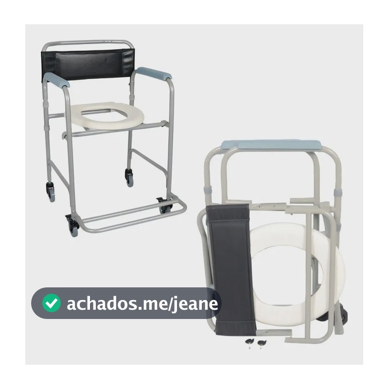 Cadeira De Banho Higiênica Dobrável D30 100kg Dellamed