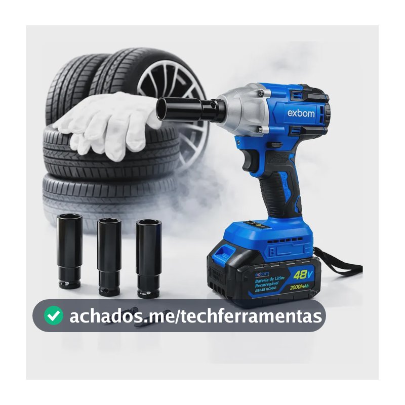 Chave De Impacto Parafusadeira Recarregável