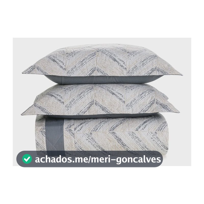 Colcha Cobre Leito Queen Grosso 100% Algodão 3 peças Fred Karsten