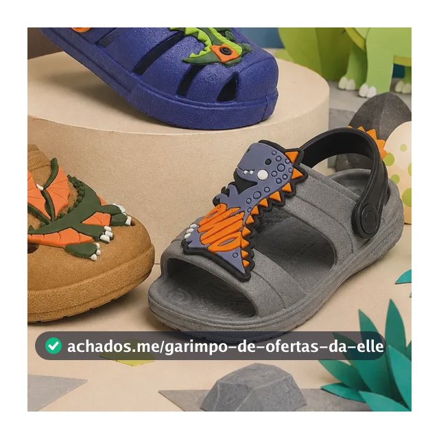 Kit 3 Papete Infantil Menino Dinossauro Sola Antiderrapante Azul 25/26
