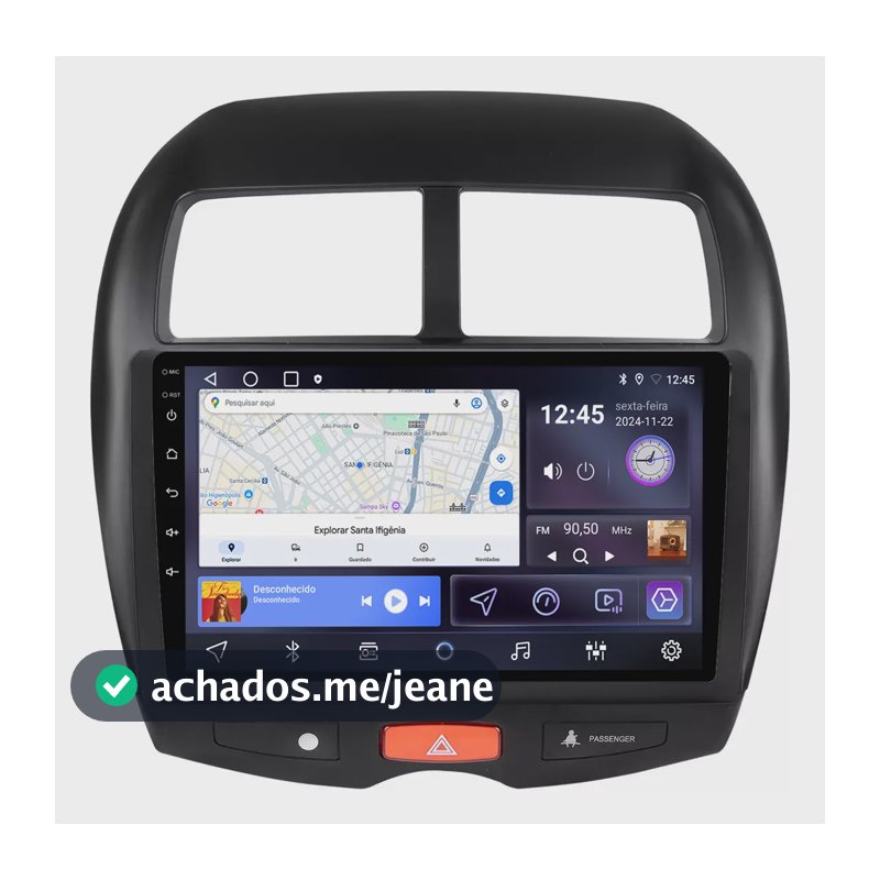 Kit Multimidia Asx 10/21 9p Carplay Android Auto 2/32gb Preto