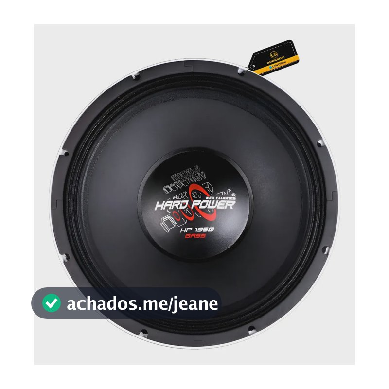 Subwoofer Hardpower Hp1950sg 4ohms 15 Pol Original Preto