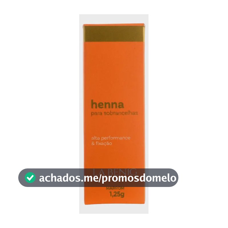 Henna Sobrancelhas La Benig 1,25g Alta Fixação